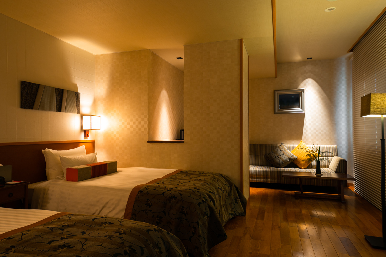 3階内風呂温泉付洋室ツイン「北堀」