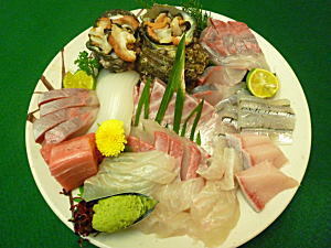 新鮮活魚の皿盛り（イメージ）