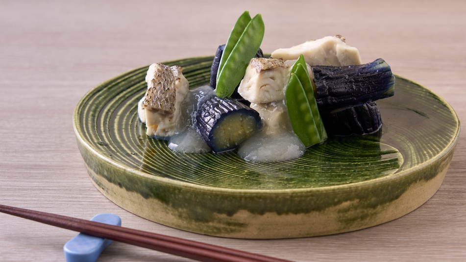 ＜Local food＞秋メニュー茄子の生姜餡仕立て