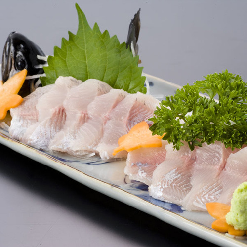 いわなの刺身（一例）川魚本来の美味しさをお楽しみ下さい。