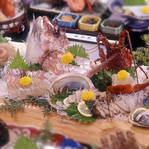 伊勢海老、鮑、鯛500