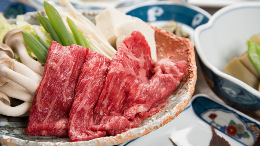 *【夕食一例】熊野牛のすき焼き（小鍋）※写真はイメージです