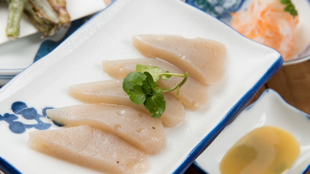 *【夕食一例】こんにゃくの刺身