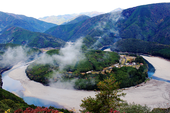 北山川の大蛇行