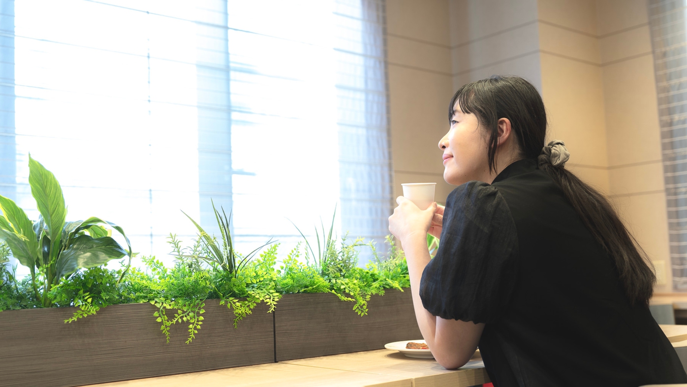 朝はロハスラウンジでゆったり♪