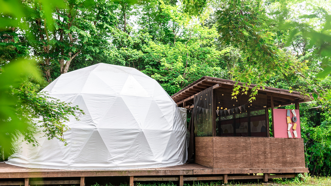 【Glamping】気持ちの良い風と陽ざしの中で、思いきり自然を楽しむ。