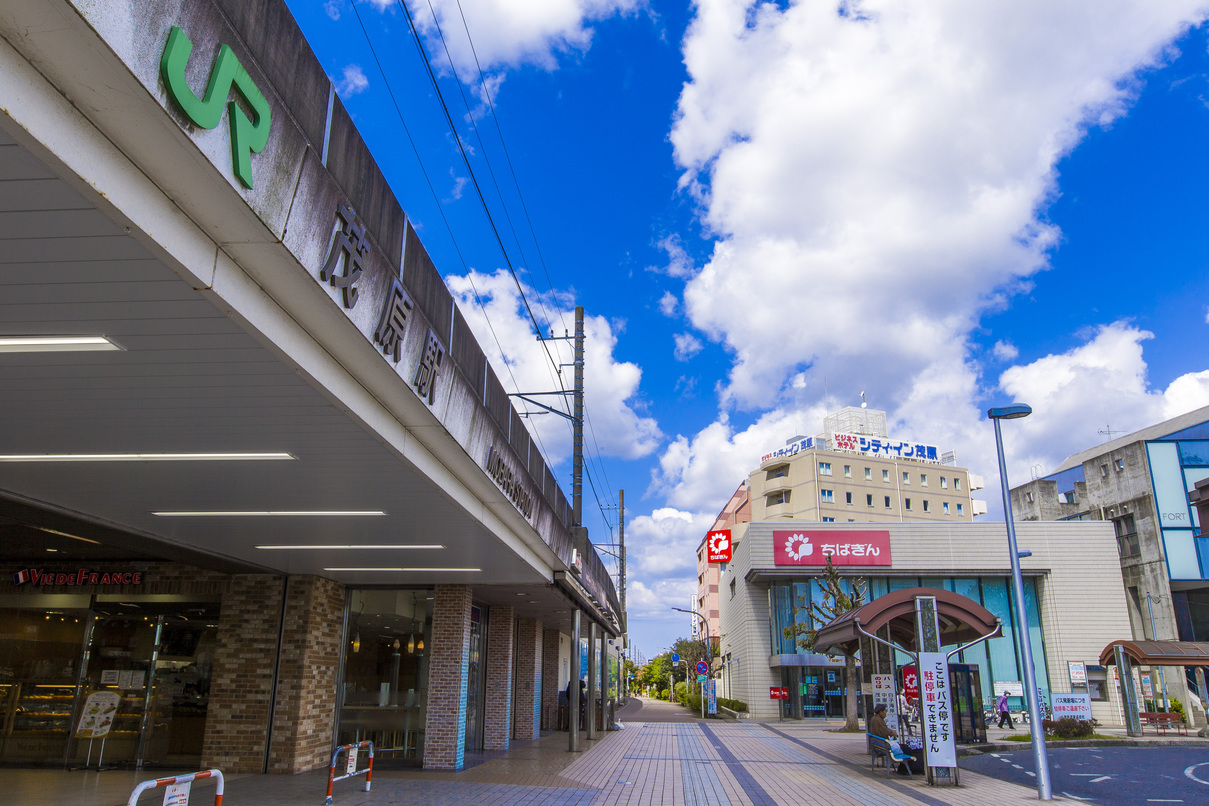 茂原駅からホテル（2021/4/12）