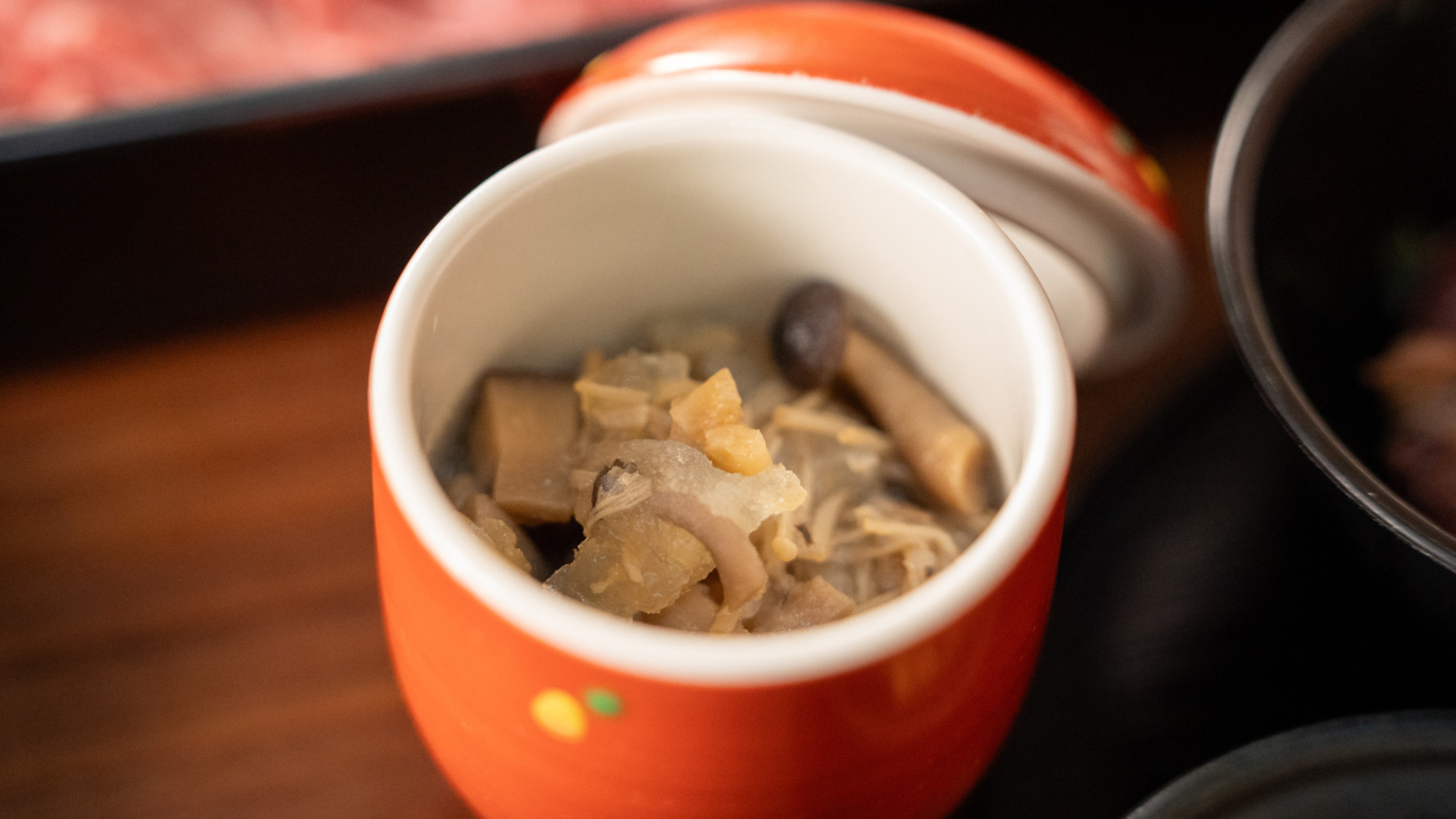 【夕食】山梨きのこの蕪蒸し(※写真は一例)