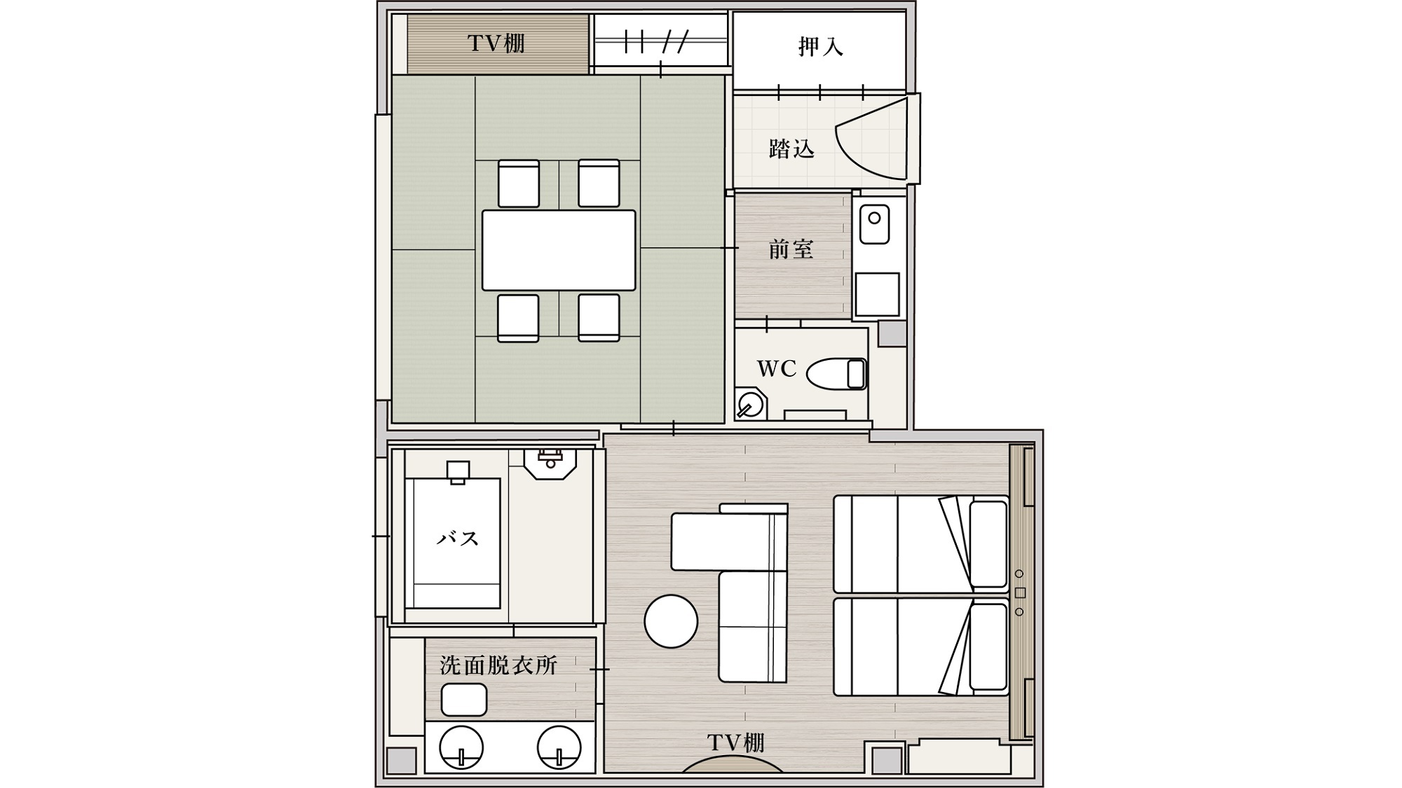 【本館特別室・碧〜ao〜 間取り図】