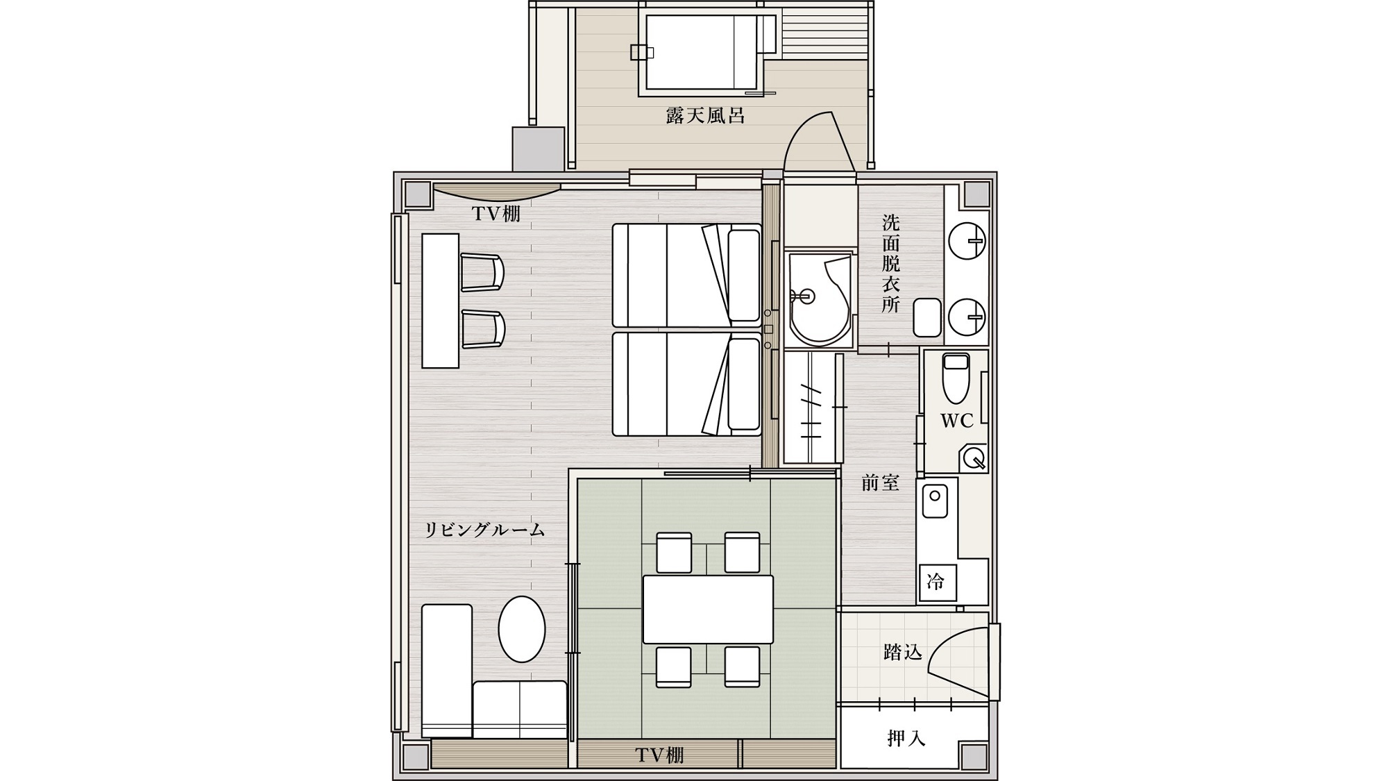 【本館特別室・朱〜aka〜 間取り図】