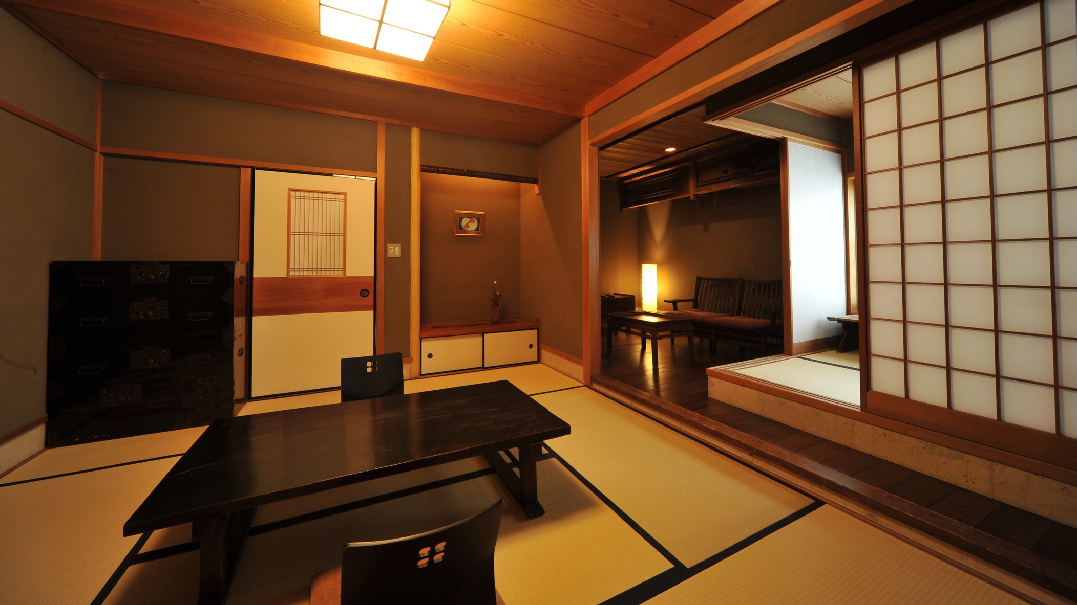 プライベート檜風呂付き和室（24平米〜）／青