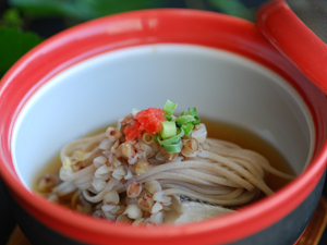 煮物一例実蕎麦蒸し