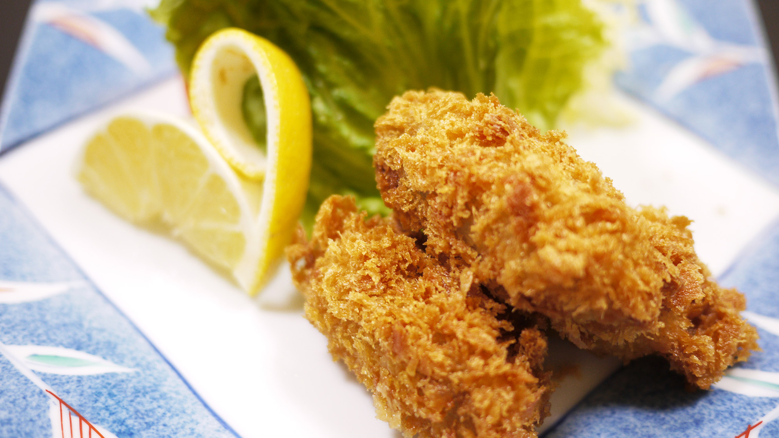 *夕食一例/カキフライさっくさくの衣と牡蠣のうまみがたまりません！