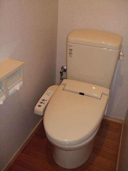 客室の中のトイレ、ウオッシュレットです