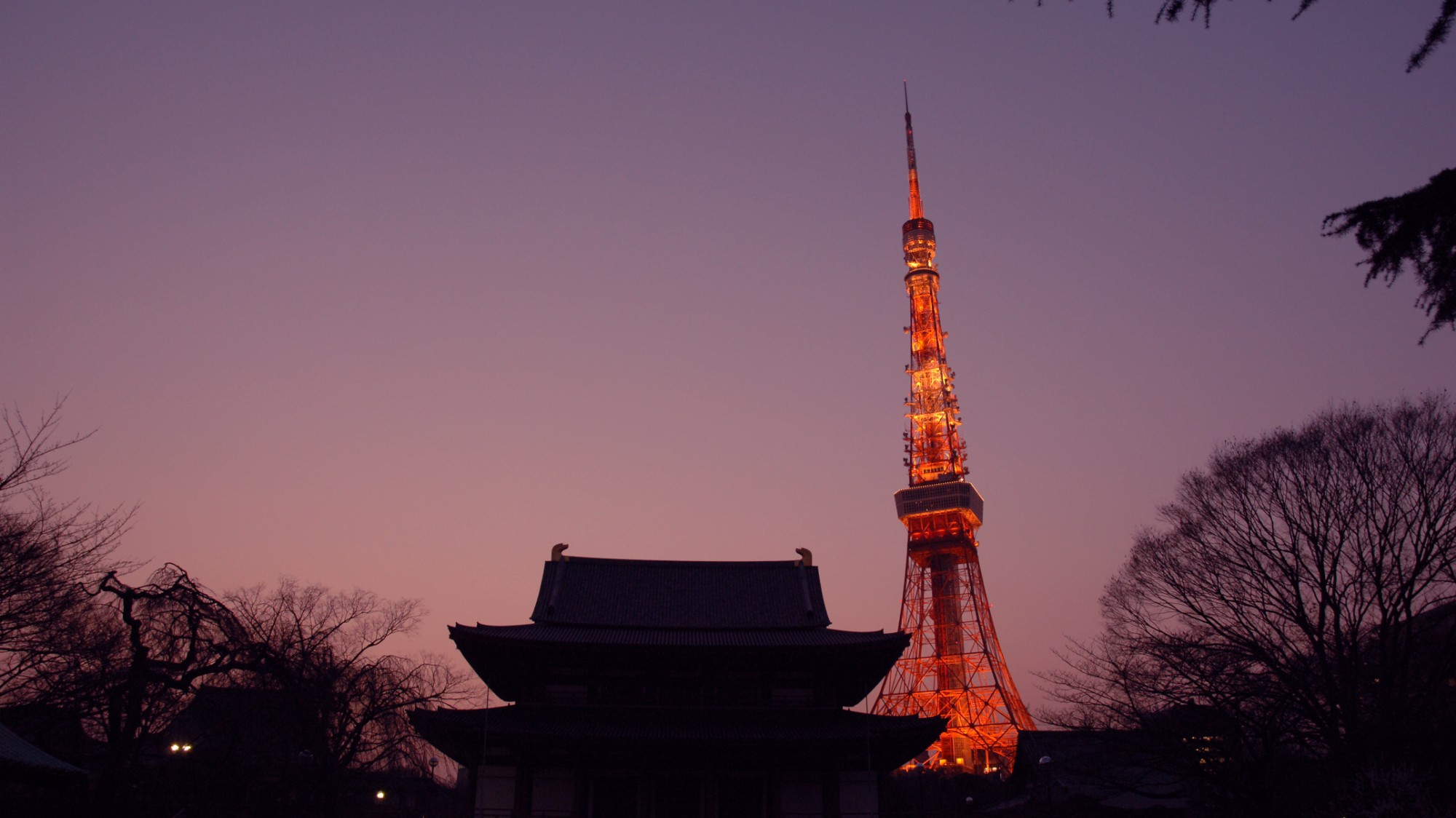 増上寺と東京タワー（ホテルより徒歩10分）