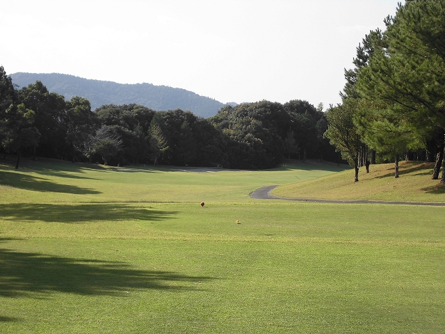 4ホール（PAR4/Back Tee:375Y・Regular Tee:348Y)/やや右ドック