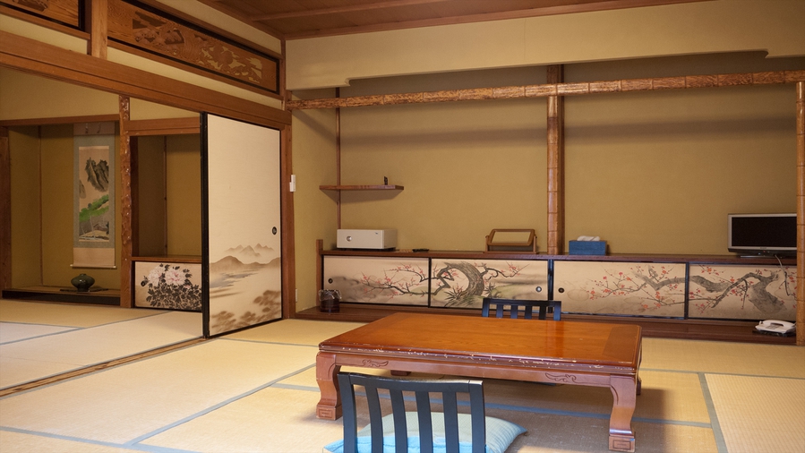 中の間（昔和室・８帖+６帖洗面・トイレ共同）