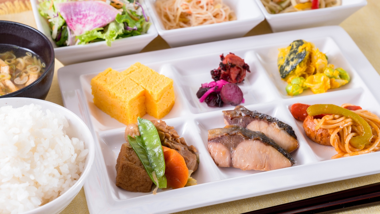 健康朝食盛り付けイメージ