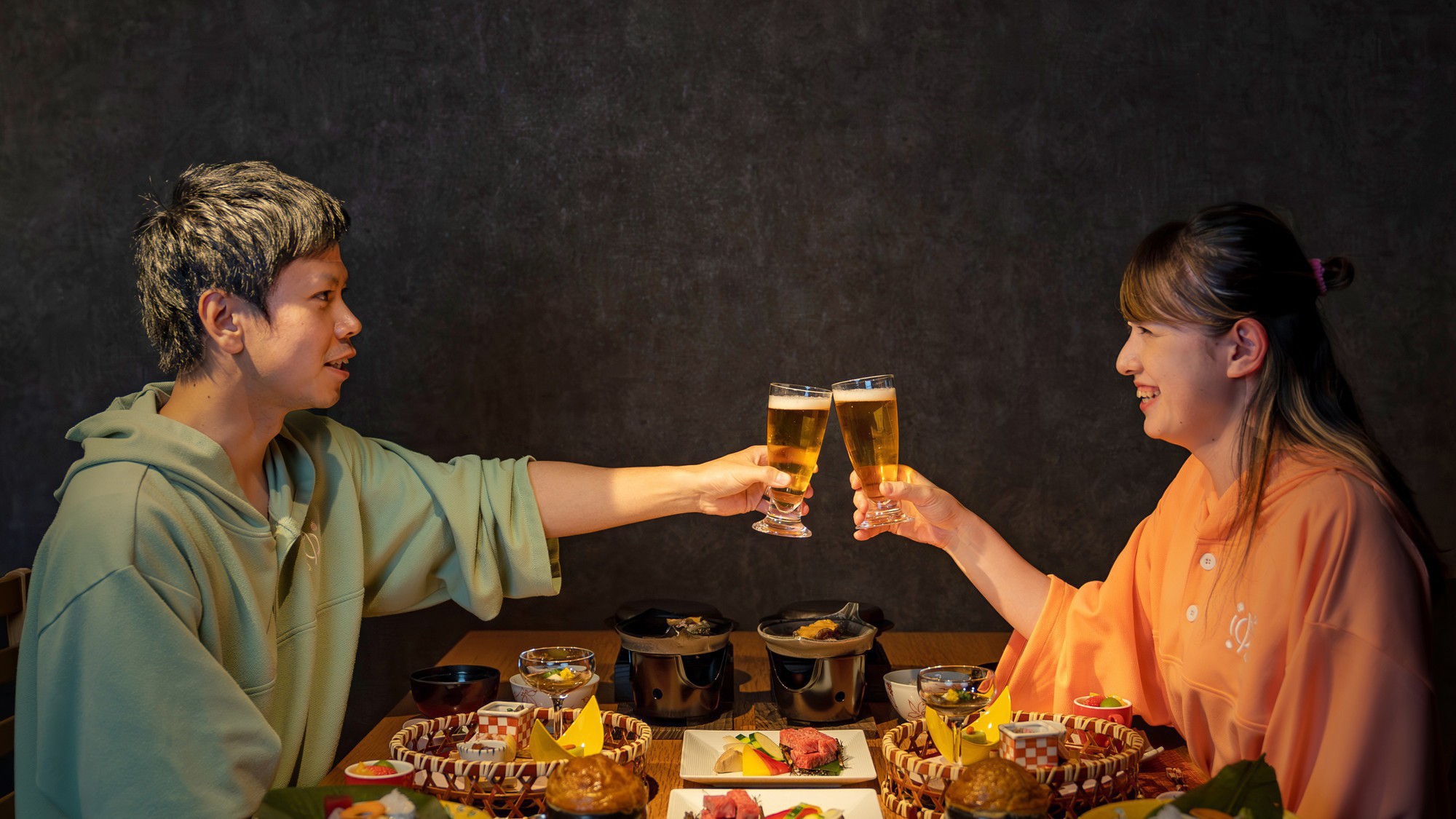【ご夕食】山形牛と地元採りの野菜が織りなす、旬の美食ダイニングでお食事を。