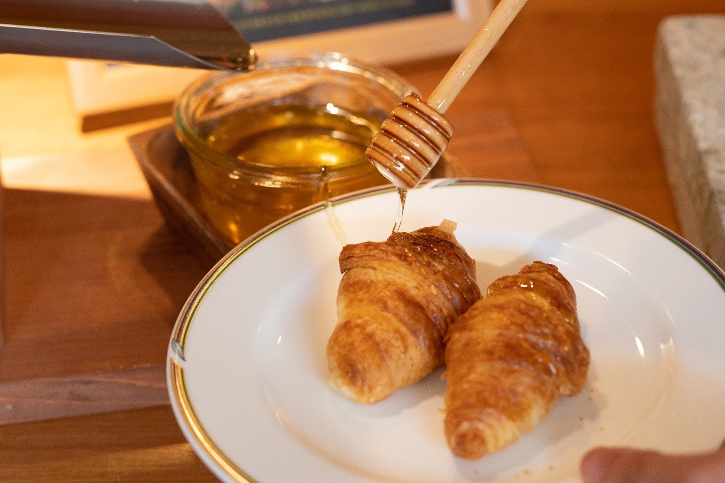 森のレストランMARCHERANT_朝食ハチミツ