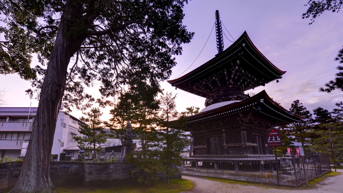 *【智恩寺】当館から徒歩2分。知恵の文殊と呼ばれる「智恩寺文殊堂」学業成就、合格祈願などのお参りに。