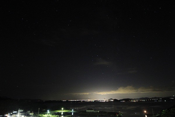 当館屋上からの夜景