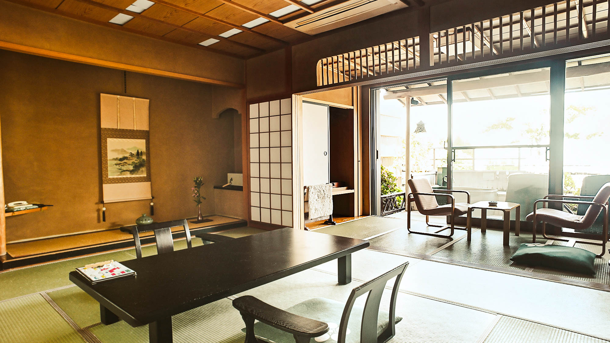 和室10畳【源泉かけ流し露天風呂】／お部屋のお風呂を何度でも♪※写真はイメージです