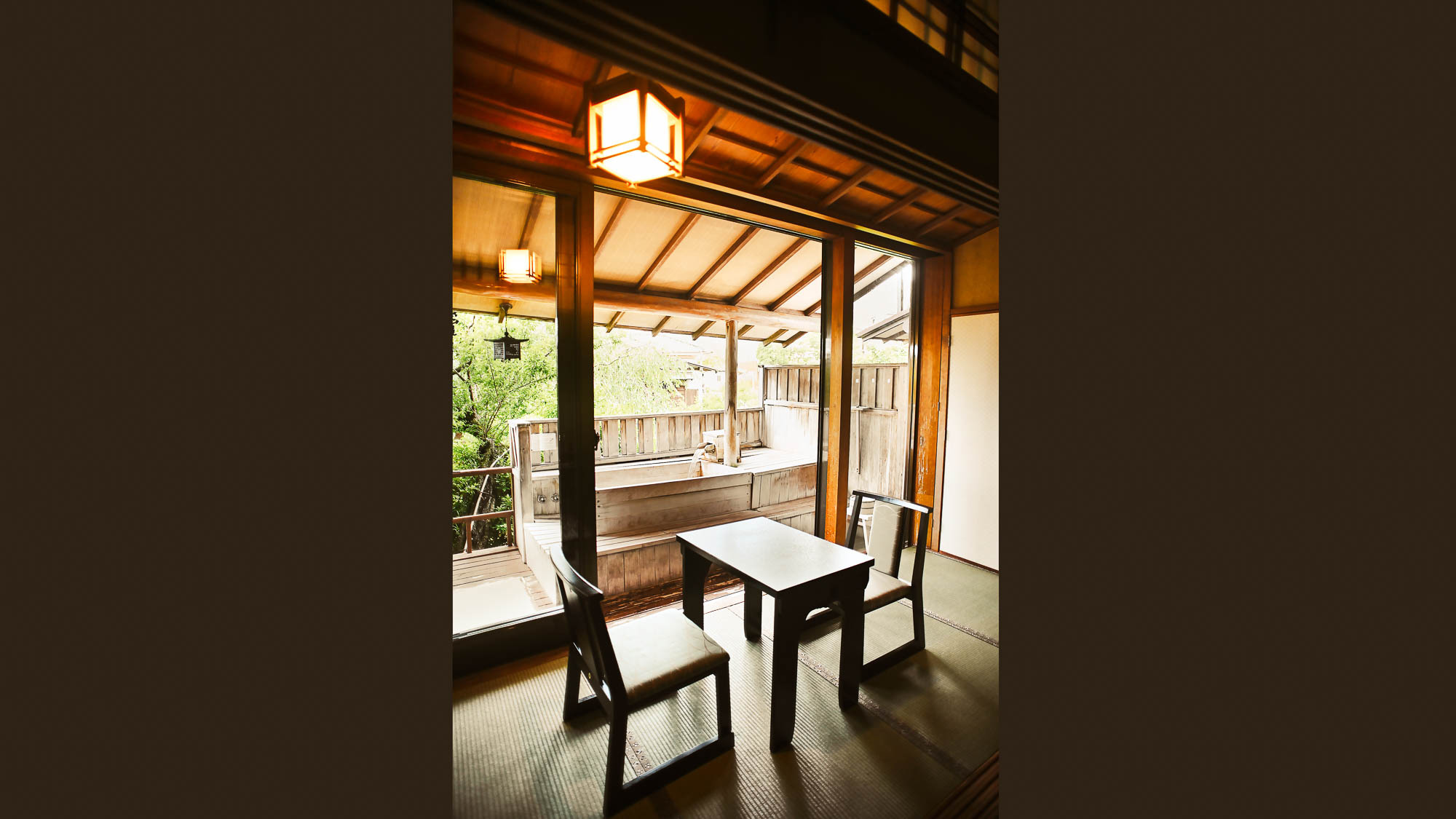 竹取／檜の露天風呂。和室10畳〜