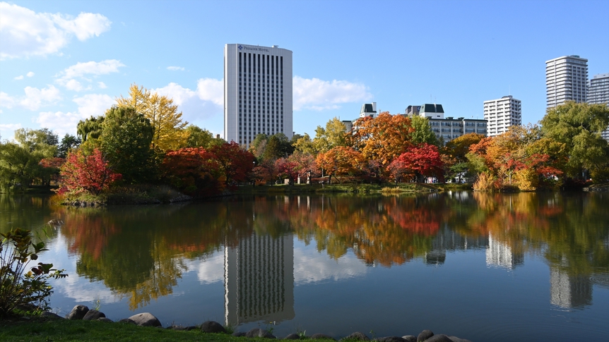 【中島公園】ホテルより徒歩約15分