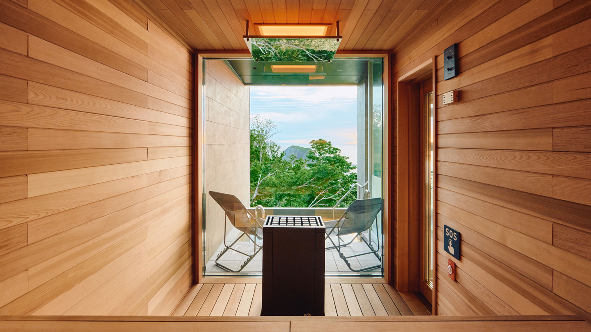 夕陽のあたる家サウナ