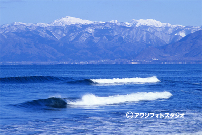 日本海と白神岳