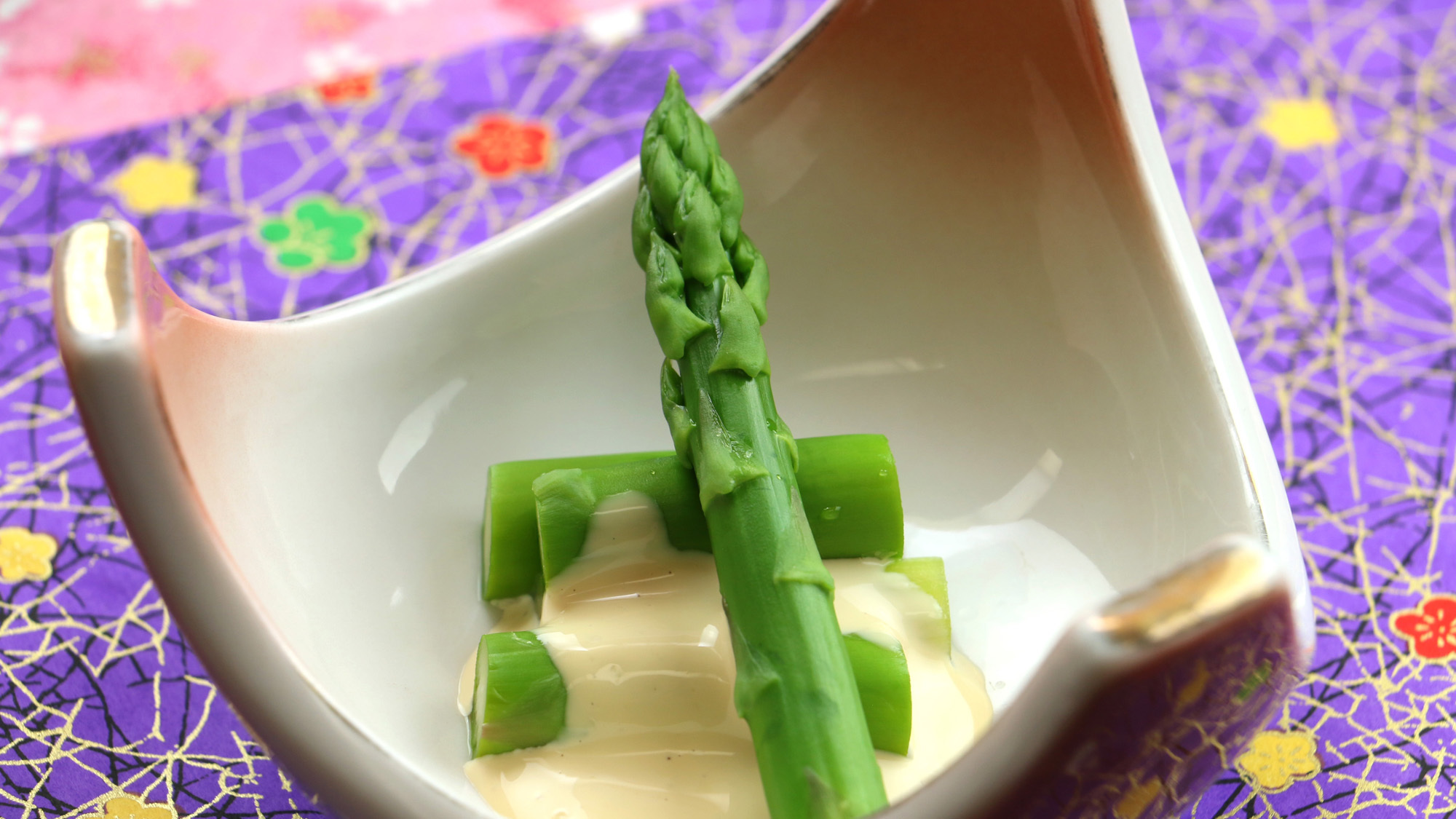 【夕食一例】福島ブランド会津アスパラは旬の前菜