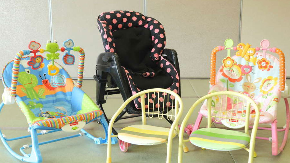 お座敷にもお子様用、ベビー用の椅子もご用意しています。