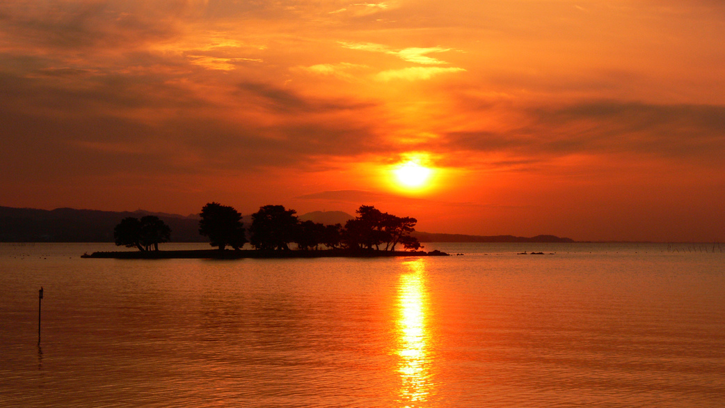 宍道湖の夕日