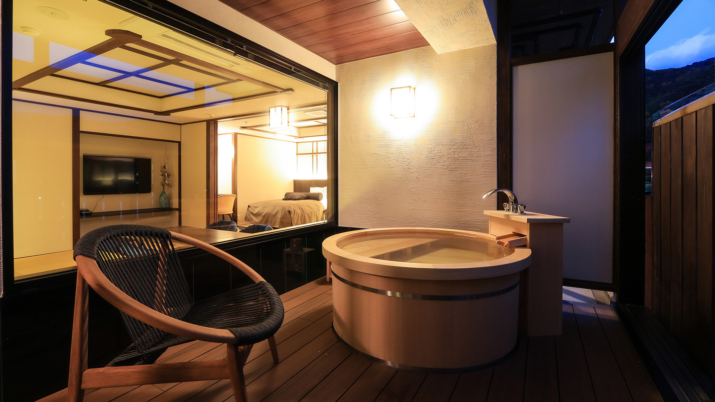 2022年冬OPEN5階禁煙〜露天付客室【山吹-やまぶき】