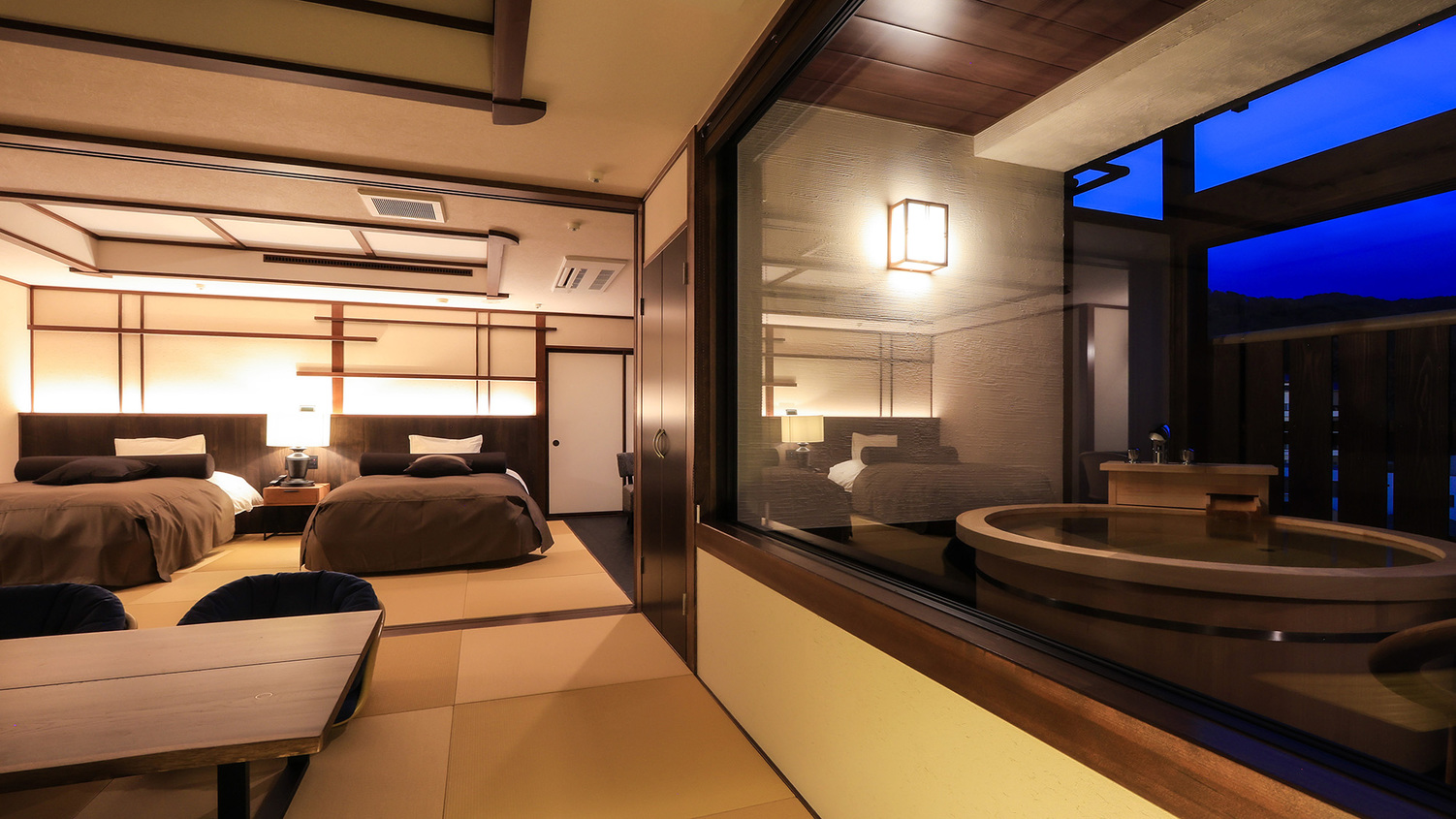 2022年冬OPEN5階禁煙〜露天付客室【山吹-やまぶき】