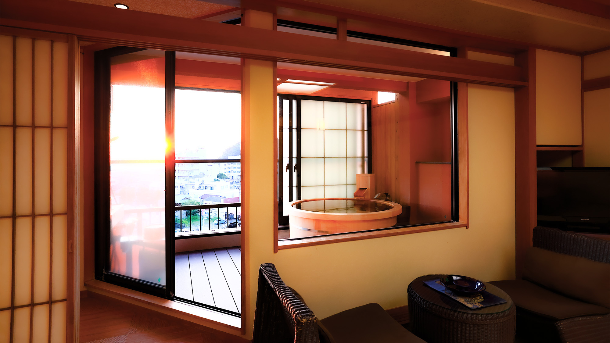 2024年7月露天風呂入替完了〜6階露天付客室「皐」