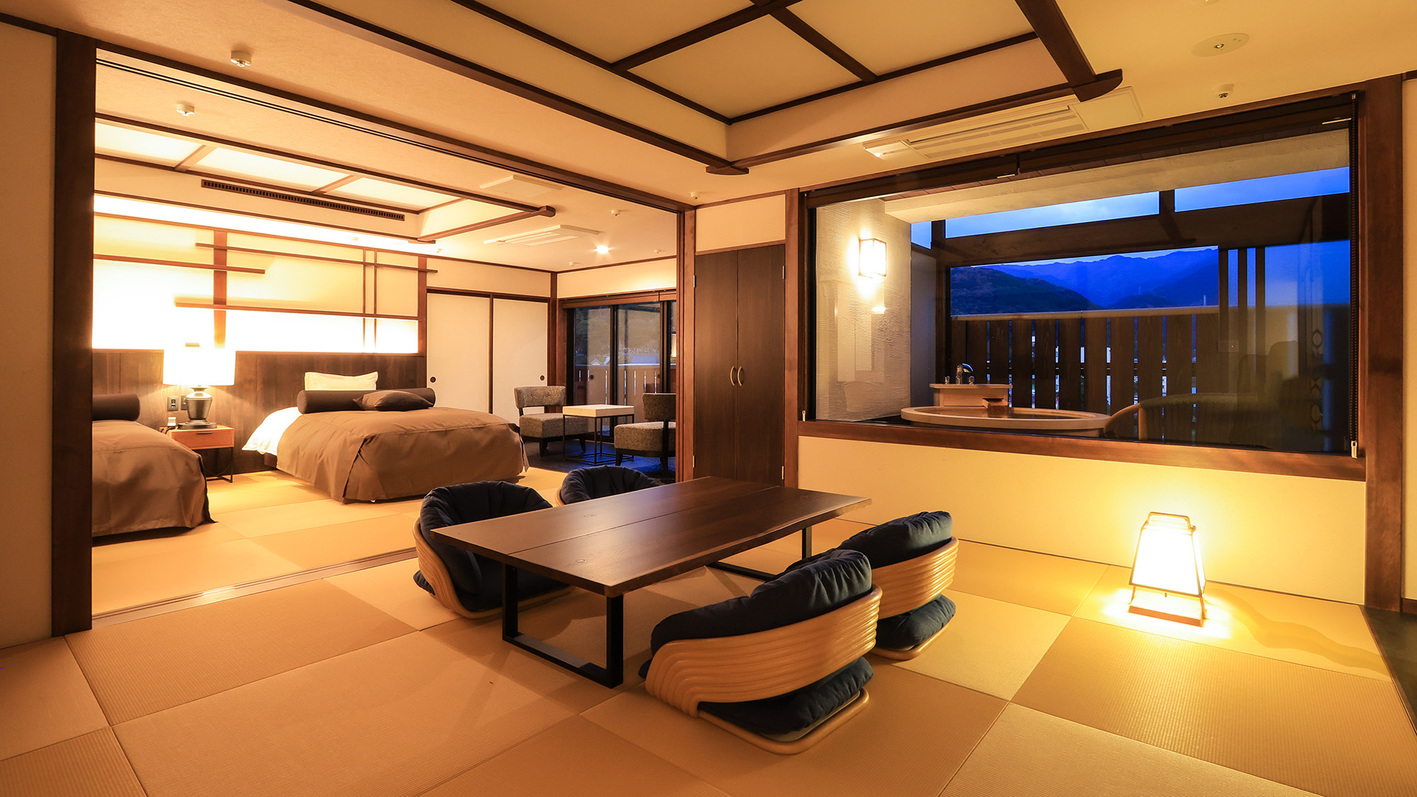 2022年冬OPEN5階禁煙〜露天付客室【山吹-やまぶき】