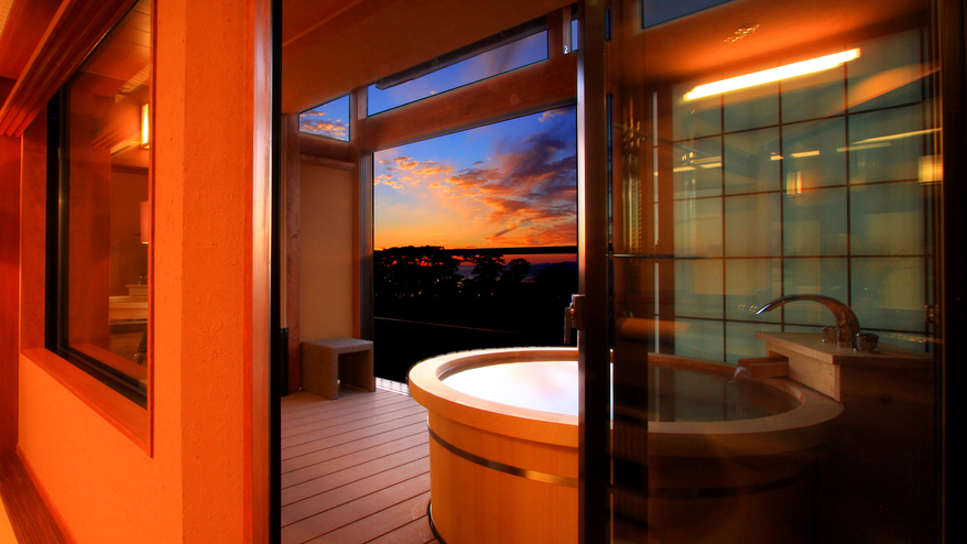 露天付和ベッド客室「紫苑・睡蓮」