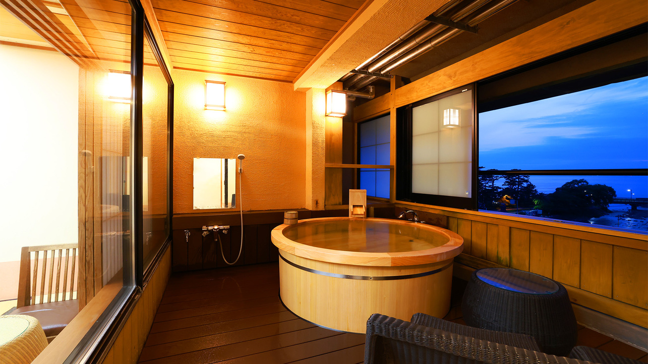 2024年5月露天風呂入替完了〜6階露天付客室「葵」