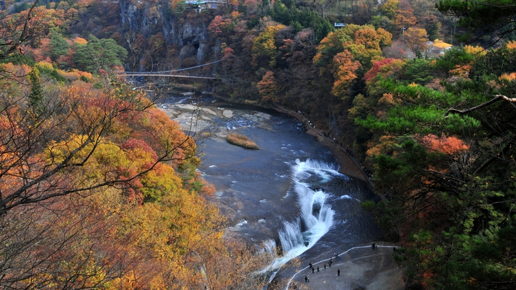 吹割の滝（紅葉）