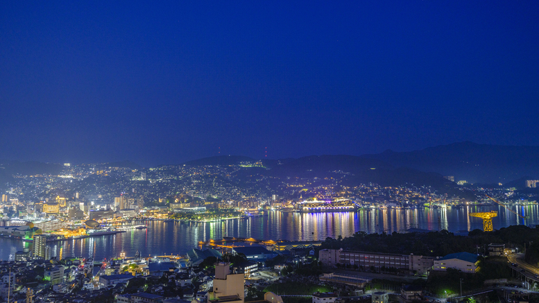 本館屋上からの長崎の夜景