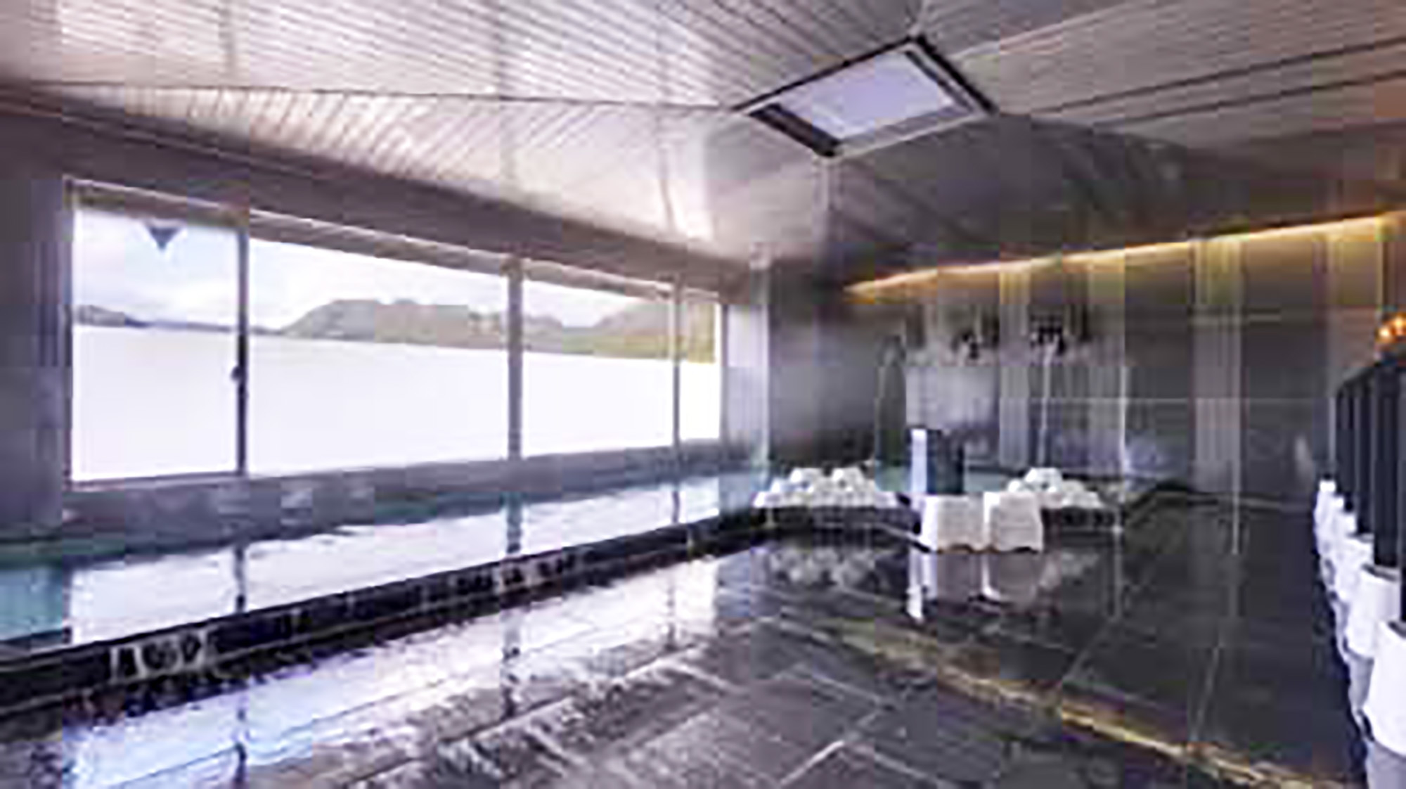 *【大浴場】約800年に渡る歴史を誇る湯田温泉郷。滑らかな泉質が肌をやさしく包みます。