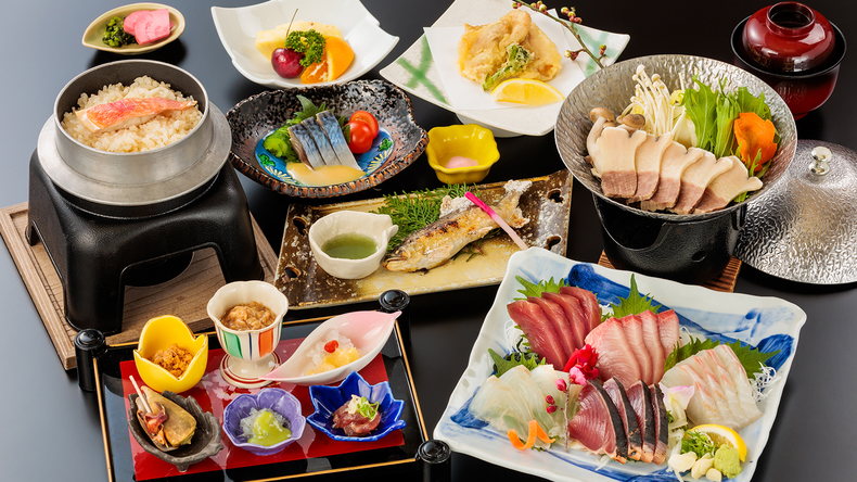 土佐名物・特会席プランお料理（イメージ）