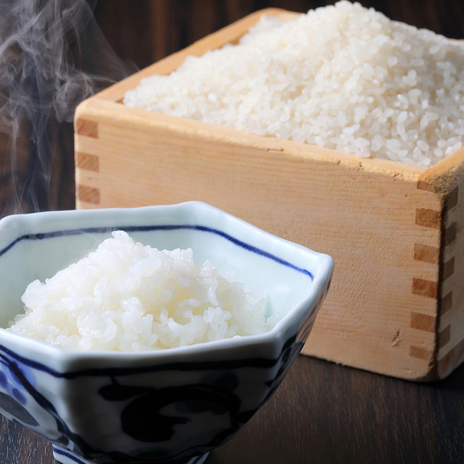 契約の農家のお米をお出ししています。