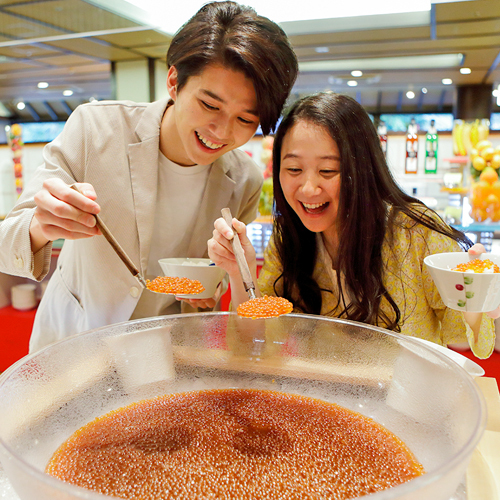 【朝食ブッフェ】好きなだけ食べれるって、シアワセ！！海鮮丼用いくら食べ放題