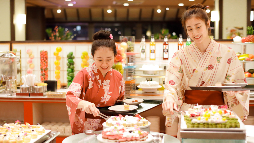 女性やお子様に大好評デザートもたくさん取り揃えておりま。ビュッフェイメージ