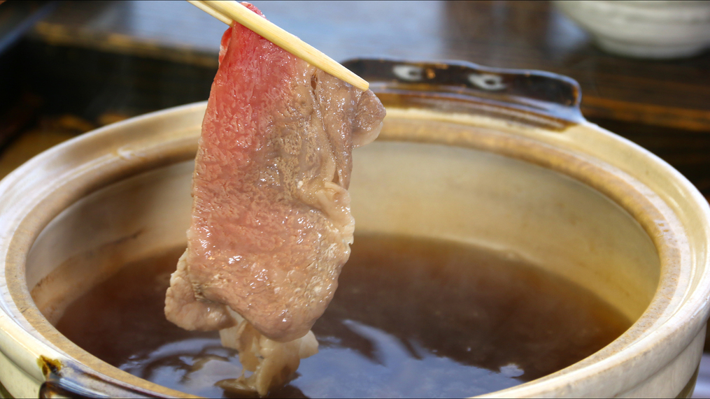 【近江牛】自家製のお出汁でしゃぶしゃぶ♪お肉の味を楽しんでください