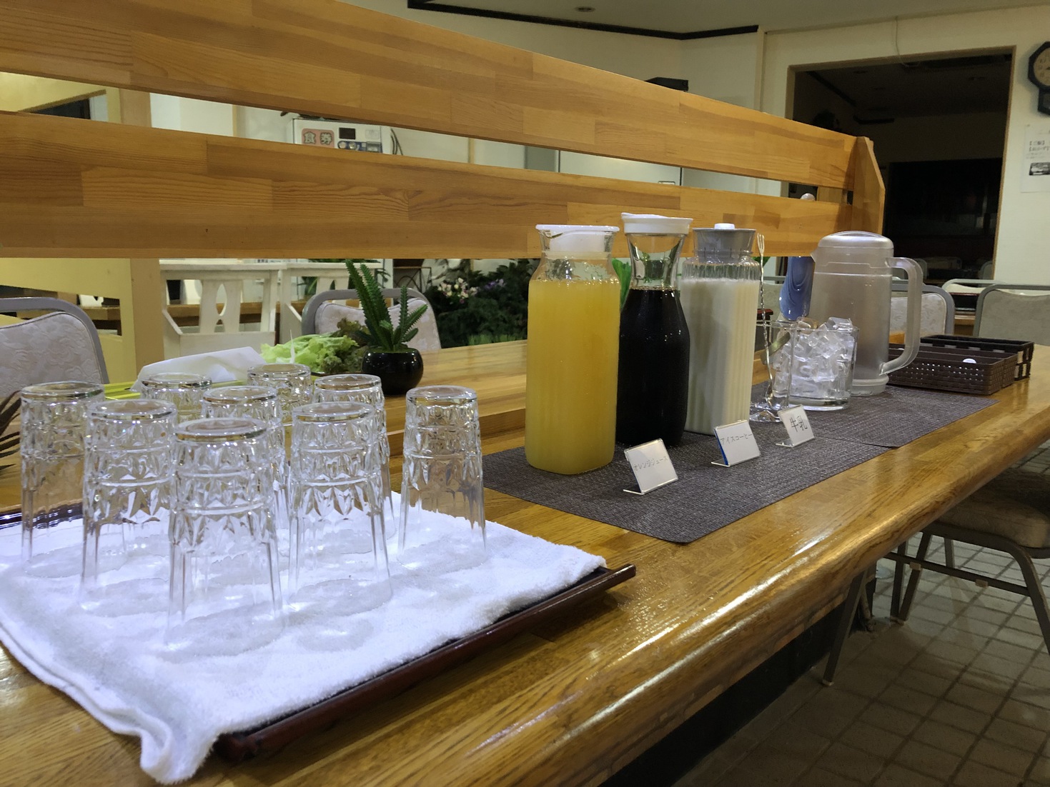 【朝食】ドリンクコーナー