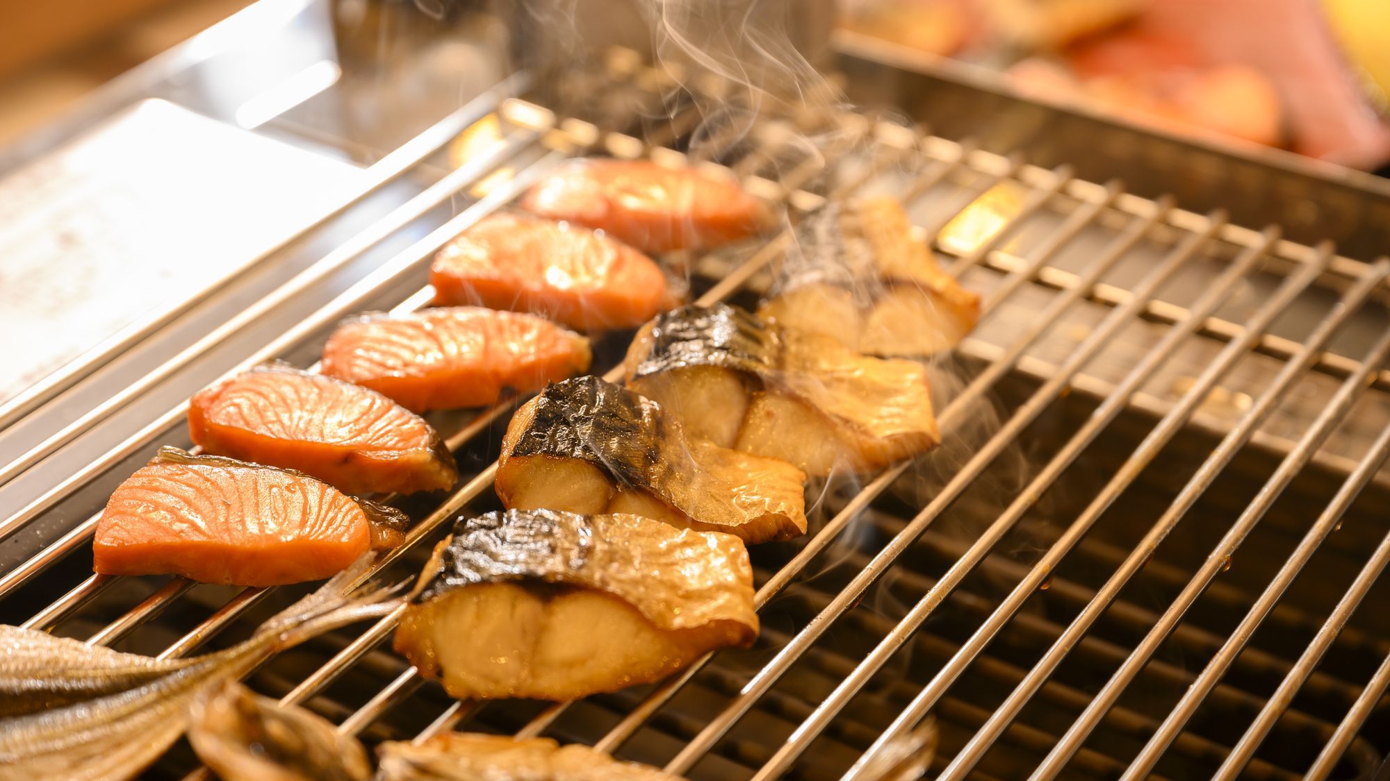 朝食ビュッフェ（焼き魚）